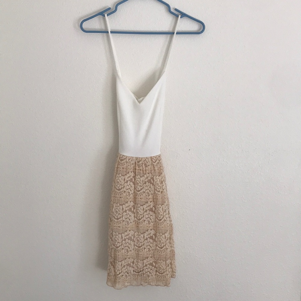 White and cream Dress